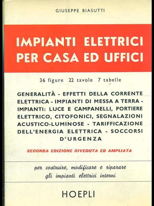 Impianti elettrici per casa ed uffici - copertina