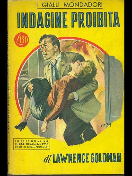 Indagine proibita - Lawrence Goldman - copertina