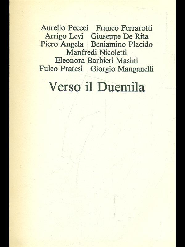 Verso il Duemila