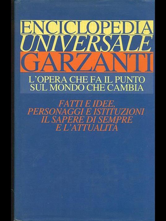 Enciclopedia Universale Garzanti - copertina