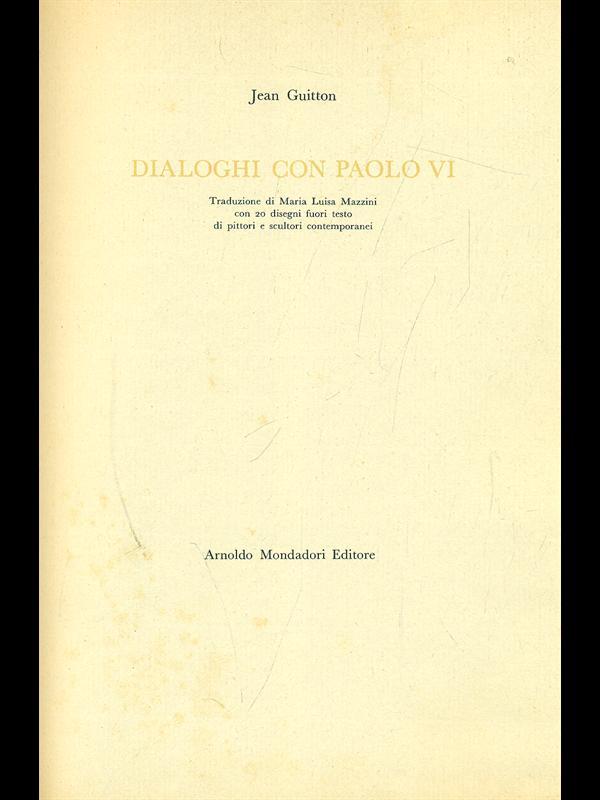 dialoghi con Paolo VI