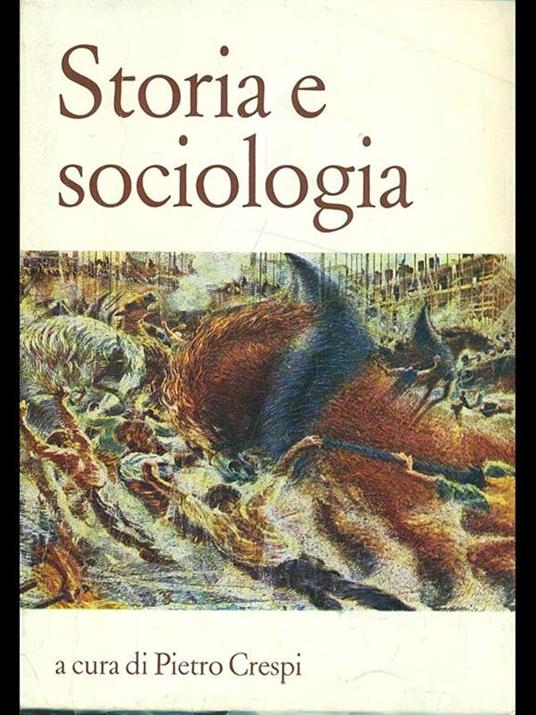 Storia e sociologia - Pietro Crespi - copertina