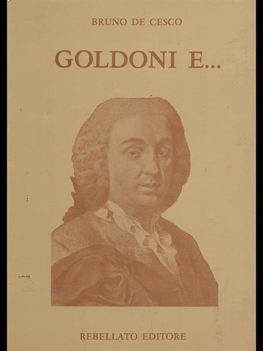 Goldoni e - Bruno De Cesco - copertina
