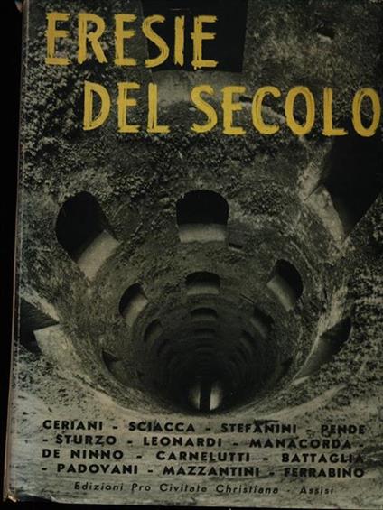 Eresie del secolo - copertina