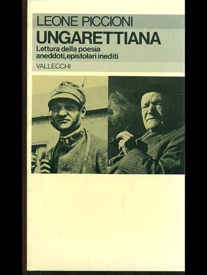 Ungarettiana - Leone Piccioni - copertina