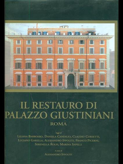 Il restauro di Palazzo Giustiniani a Roma - copertina