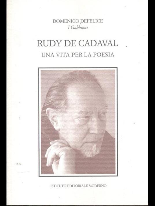 Rudy de Cadaval. Una vitaper la poesia - copertina