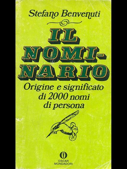 Il nominario - Stefano Benvenuti - copertina