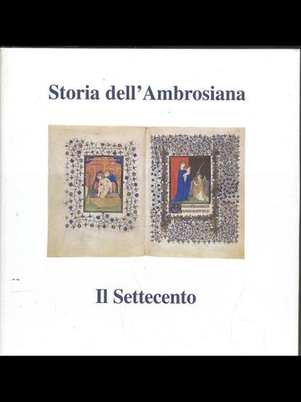 Storia dell'Ambrosiana. Il Settecento - copertina