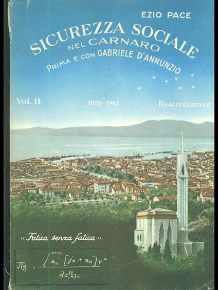 Sicurezza sociale nel Carnaro. Prima e con Gabriele D'Annunzio - copertina