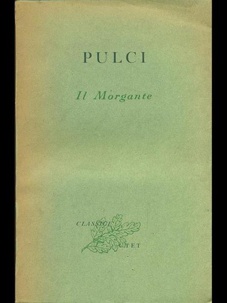 Il Morgante - Luigi Pulci - copertina
