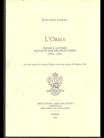 L' orma - copertina