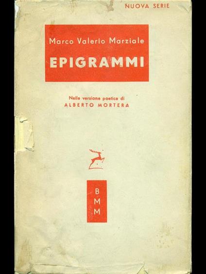Epigrammi - M. Valerio Marziale - copertina