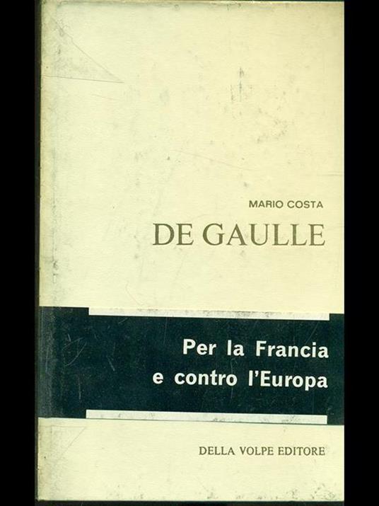 De Gaulle - Mario Costa - copertina