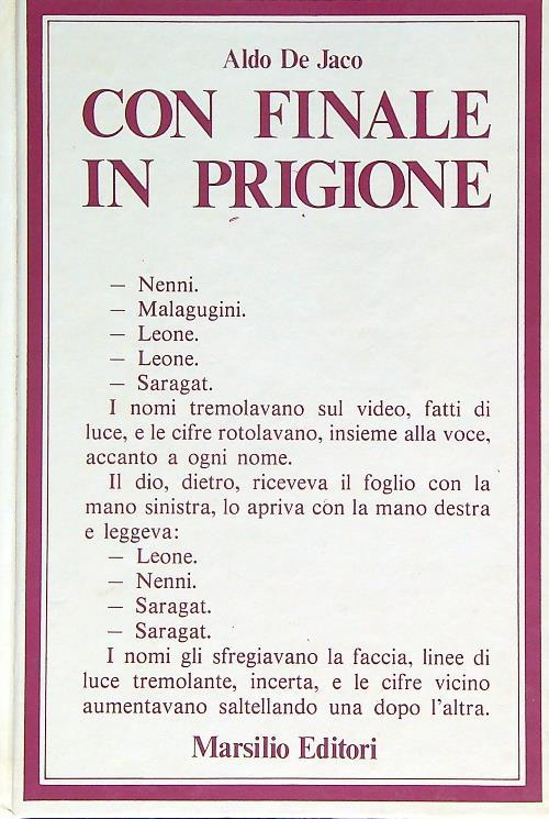 Con finale in prigione