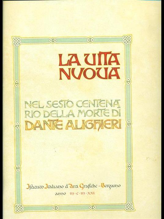 La Vita Nuova - Dante Alighieri - copertina