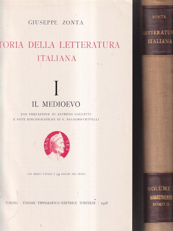 Storia della letteratura italiana I Il Medioevo