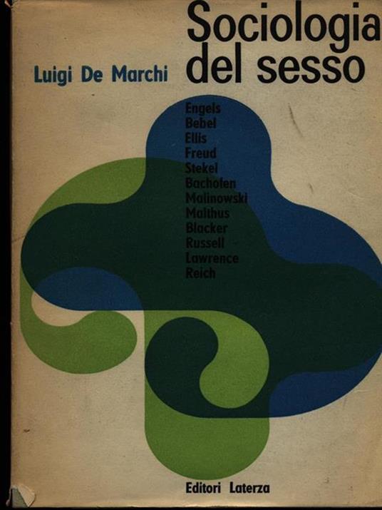Sociologia del sesso - Luigi De Marchi - copertina