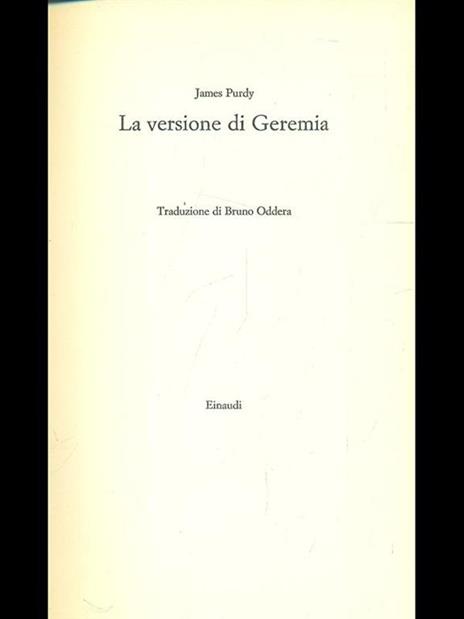 La versione di Geremia - James Purdy - 9