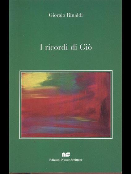 I ricordi di Giò - copertina