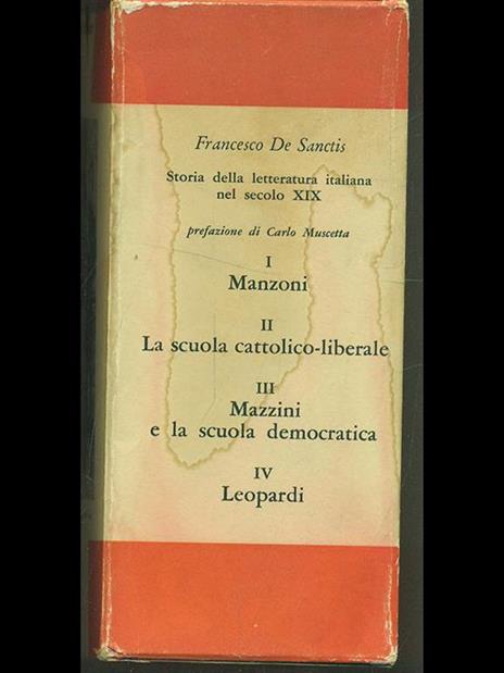 Storia della letteratura italiana nel secolo XIX - Francesco De Sanctis - 10