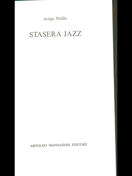 Stasera jazz - Arrigo Polillo - 2