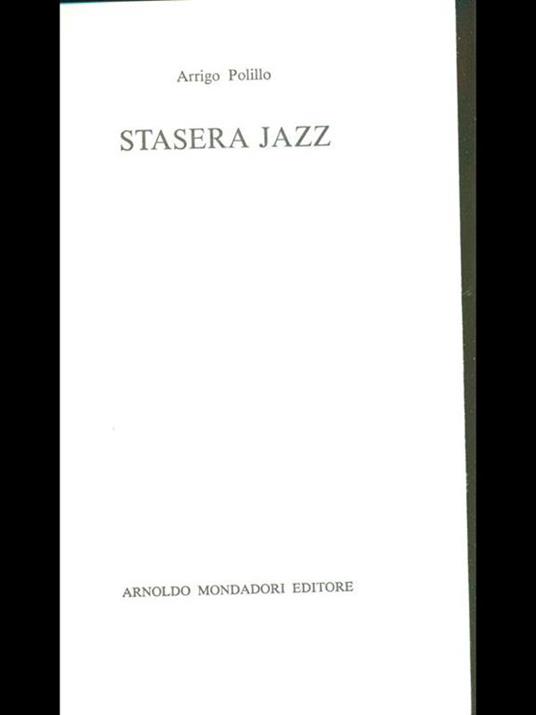 Stasera jazz - Arrigo Polillo - copertina