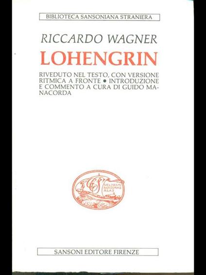 Lohengrin - Richard Wagner - copertina