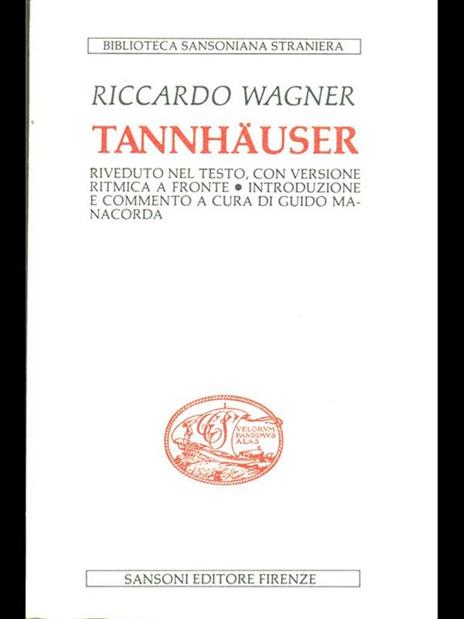 Tannhauser - Richard Wagner - copertina
