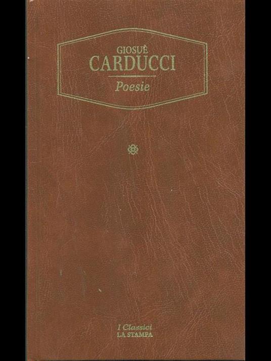 Poesie - Giosuè Carducci - copertina