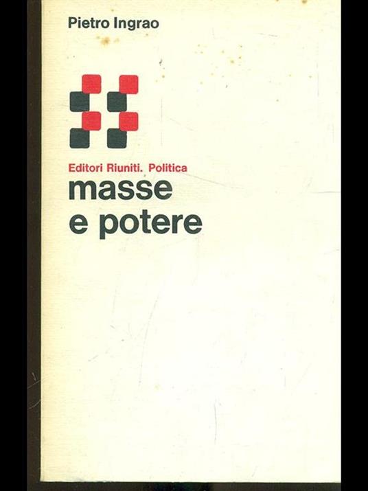 Masse e potere - Pietro Ingrao - copertina