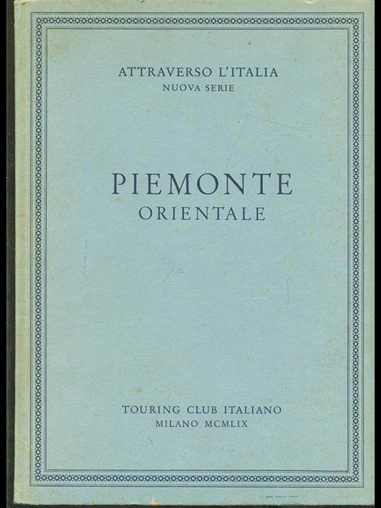 Piemonte orientale - copertina