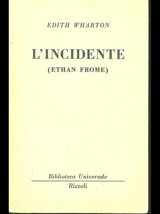 L' incidente - Edith Wharton - copertina
