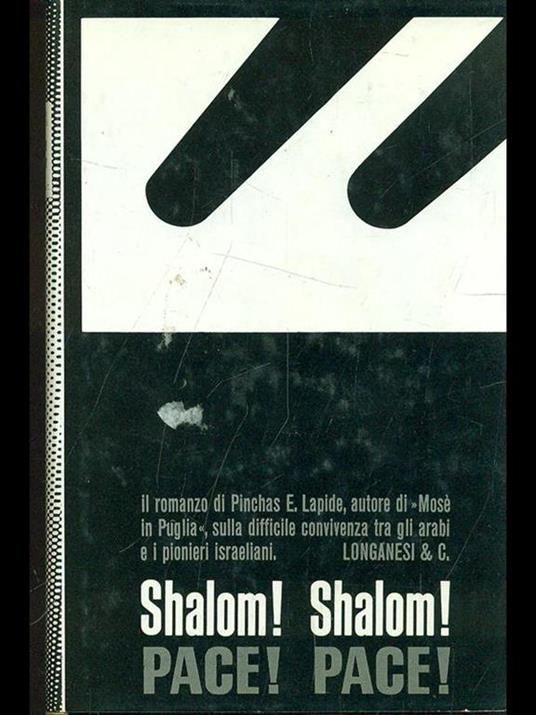 Shalom! shalom! Pace! Pace! - Pinchas Lapide - copertina