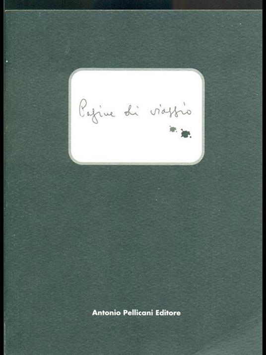 Pagine di viaggio nel territorio dellamemoria - copertina