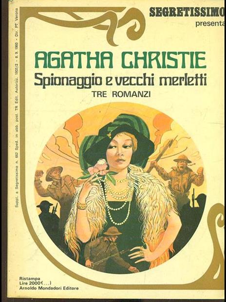 Spionaggio e vecchi merletti - Agatha Christie - copertina