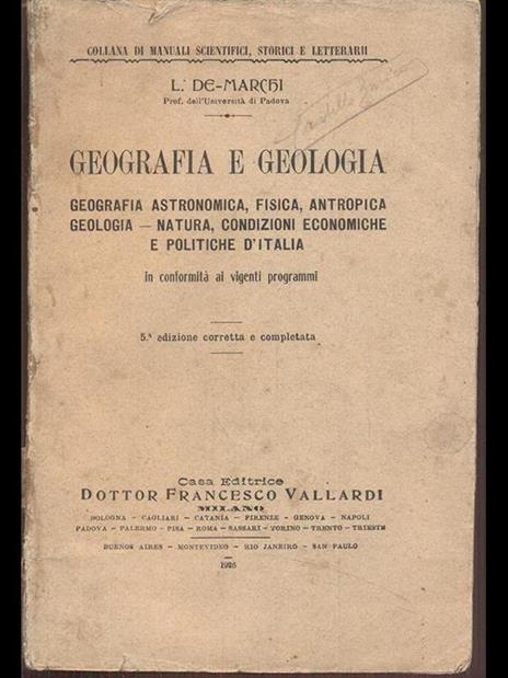 Geografia e geologia - copertina