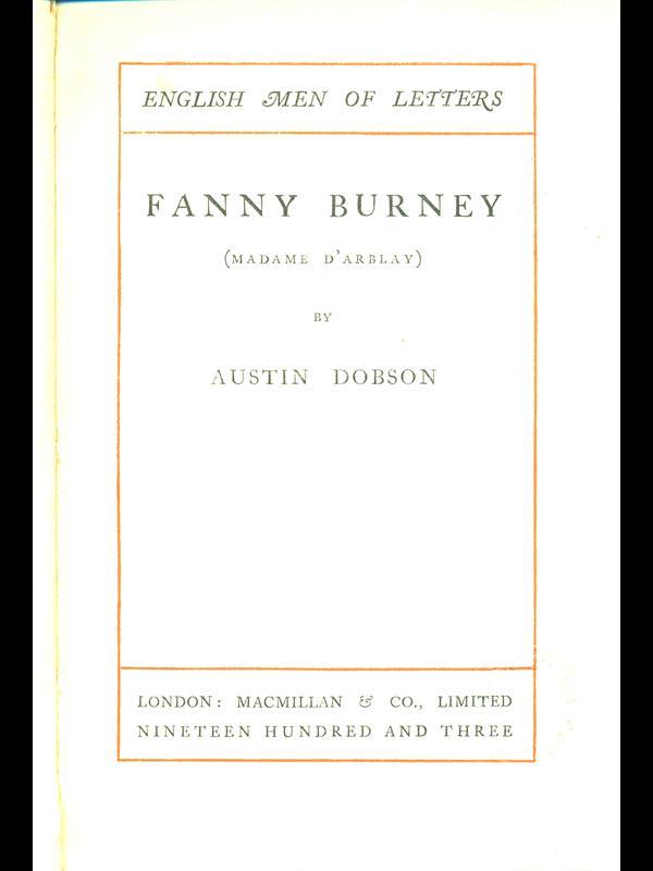 Fanny Burney