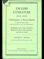 English literature - A bibliography of Modern Studies