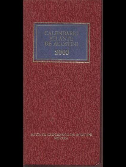 Calendario Atlante De Agostini 2003 - copertina