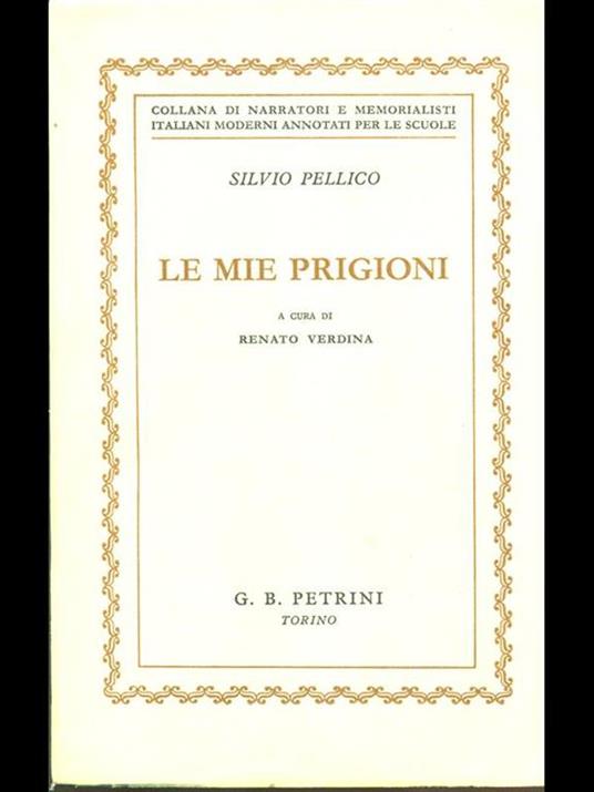 Le mie prigioni - Silvio Pellico - copertina