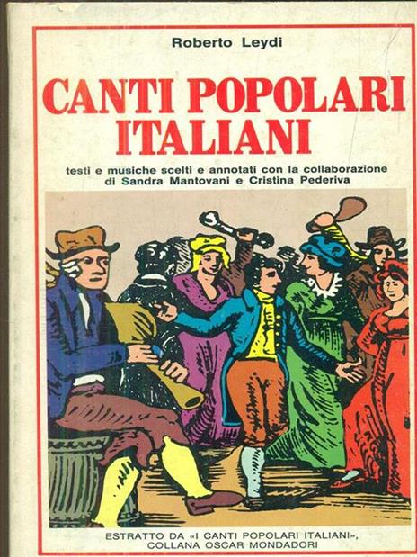 Canti popolari italiani - Roberto Leydi - copertina