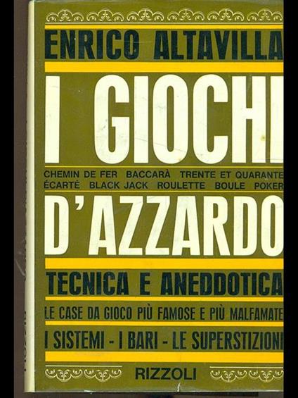 I giochi d'azzardo - copertina