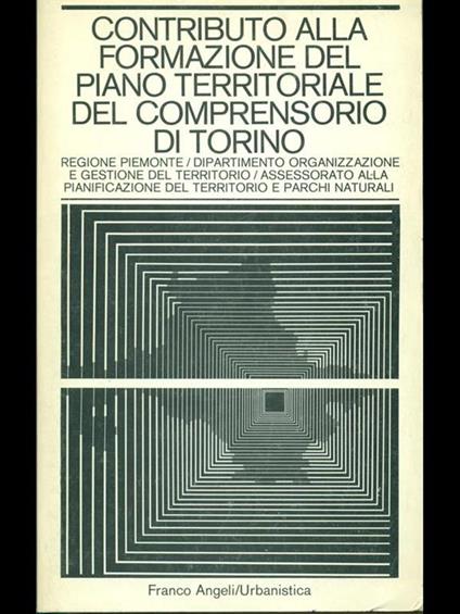 Contributo alla formazione del piano territoriale del comprensorio di Torino - copertina