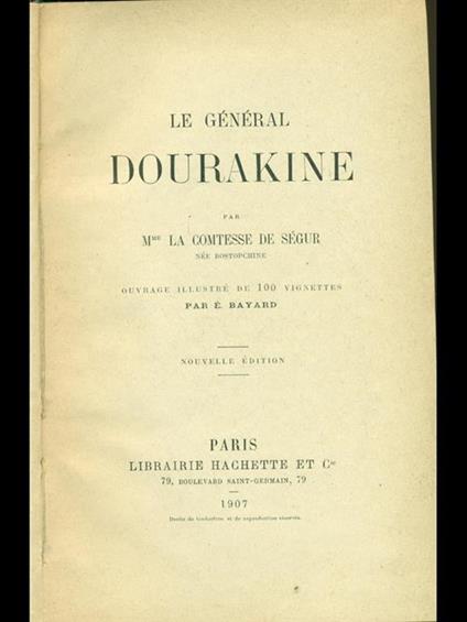 Le general Dourakine - Comtesse de Ségur - copertina