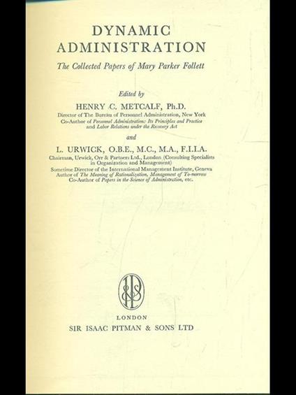 Dynamic administration - copertina