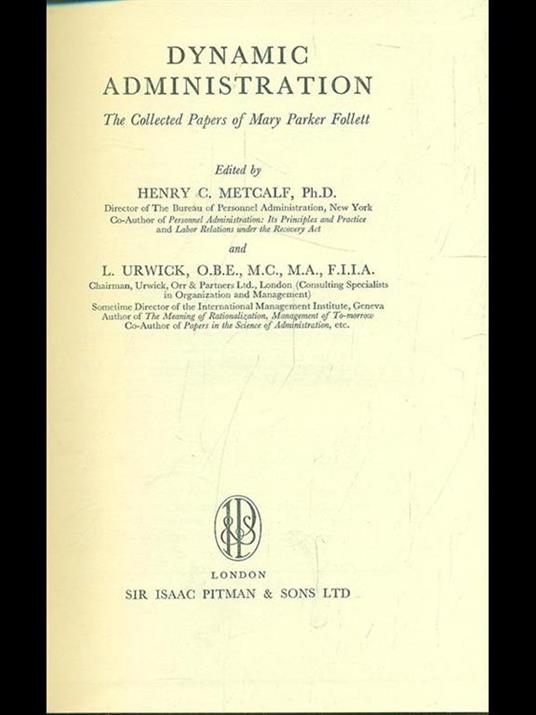 Dynamic administration - copertina