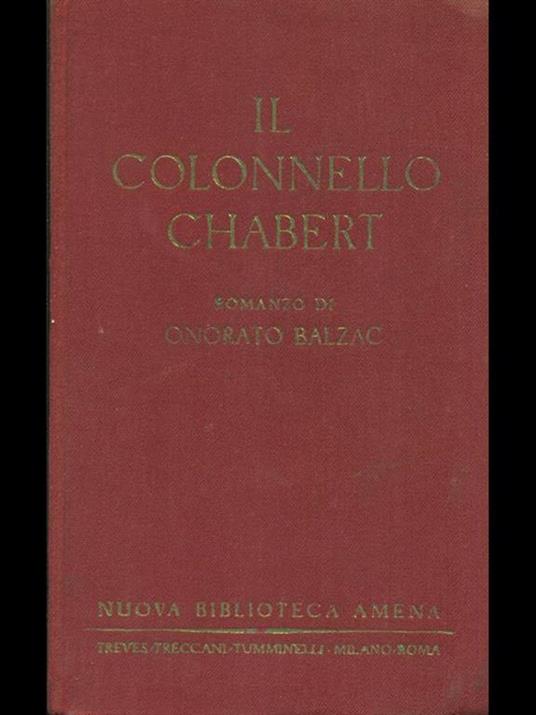 Il colonnello Chabert - Honoré de Balzac - copertina