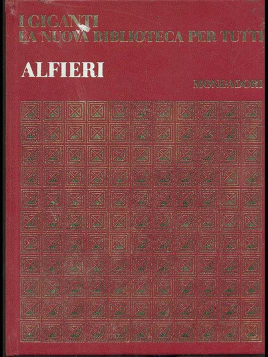 Alfieri. Opere - Vittorio Alfieri - copertina