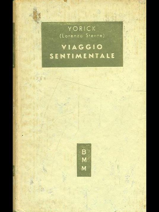 Viaggio sentimentale di Yorick (Lorenzo Sterne) - Yorick - copertina